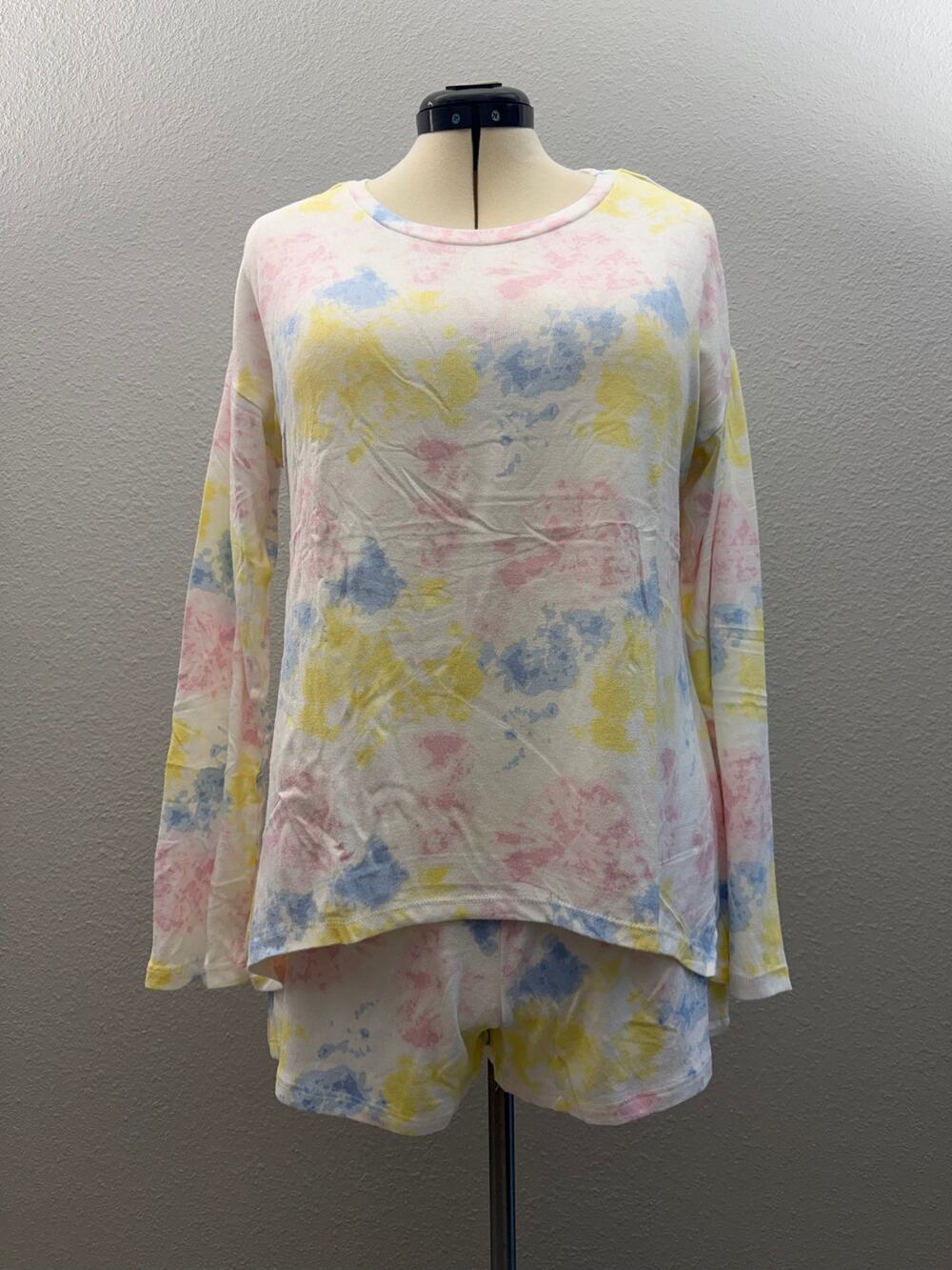 Women’s Pastel Tie-Dye Pajama Set KIKIT NWT ⭐